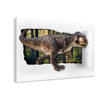 Quadro Decorativo dinossauro Dinossauro 3d - TenStickers