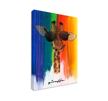 Quadro decorativo de cavalos girafa de Óculos escuros - TenStickers