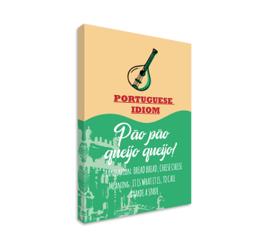Quadro com letras é o que é português - TenStickers