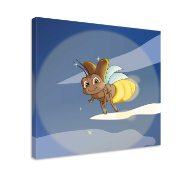 Quadro de pássaros inseto voador feliz - TenStickers