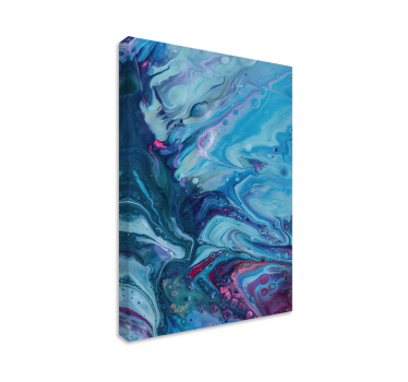 Quadro Decorativo moderno Gradiente acrílico azul - TenStickers