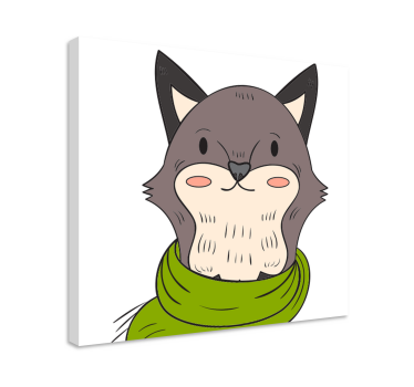 Quadro animais personagem amigável - TenStickers