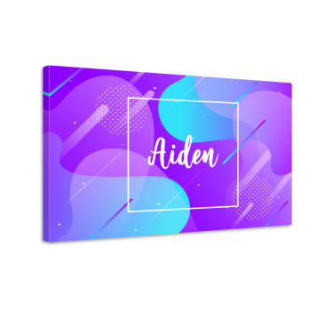 Quadro com o abecedário design de nome personalizado - TenStickers