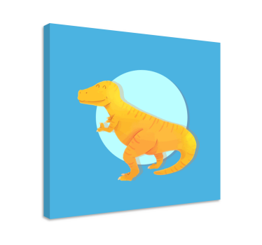 Quadro de dinossauro t-rex alegre - TenStickers