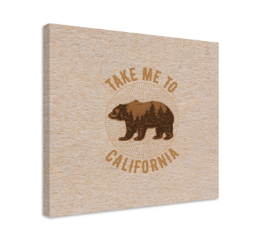 Quadro animais símbolo do urso da califórnia - TenStickers