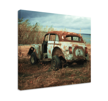 Quadro vintage carro clássico enferrujado - TenStickers