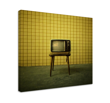 Quadro vintage suporte para televisão retrô - TenStickers