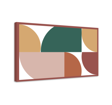 Quadro geométrico Formas de padrão abstratas - TenStickers