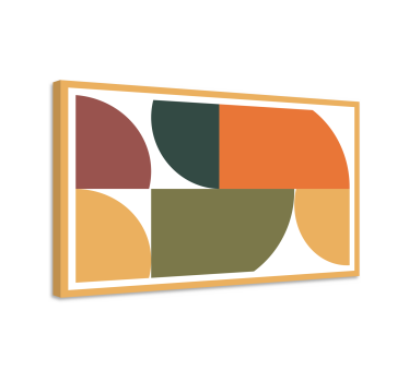 Quadro geométrico Arte geométrica abstrata - TenStickers