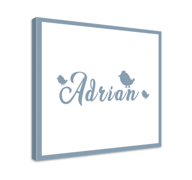 Quadro com o abecedário arte personalizada com nome - TenStickers