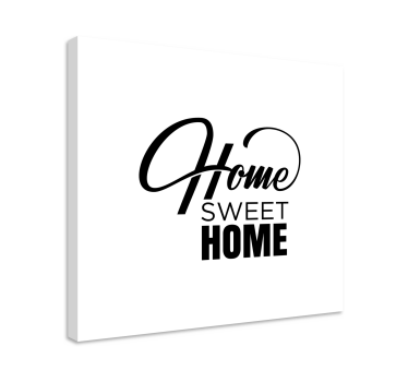 Quadro com letras lar aconchegante - TenStickers