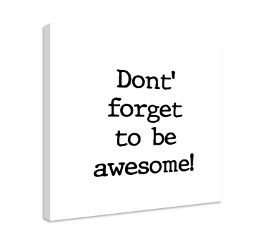 Quadro com letras frase motivacional - TenStickers
