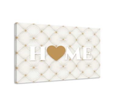 Quadro com letras Casa branca acolchoada - TenStickers