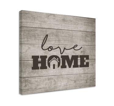 Quadro com letras mensagem de amor para o lar - TenStickers