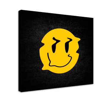 Quadro frase rosto sorridente e alegre - TenStickers
