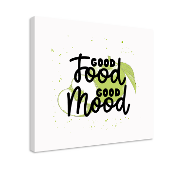 Quadro com letras boa comida boa energia - TenStickers