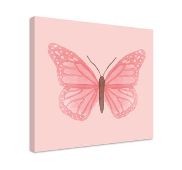 Quadro Decorativo de borboletas Borboletas rosa - TenStickers