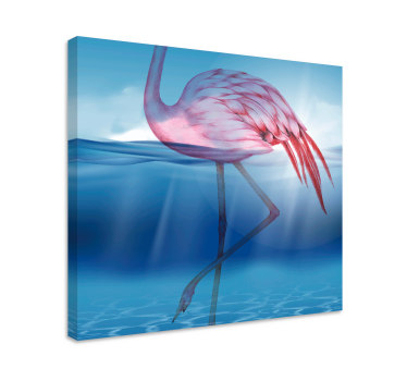 Quadro de pássaros posição elegante de flamingo - TenStickers