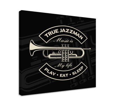 Quadro musical Verdadeiro homem do jazz - TenStickers