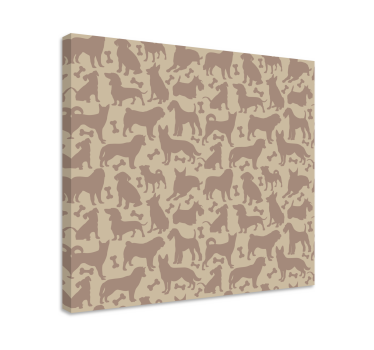 Quadro de cães com padrões caninos divertidos - TenStickers