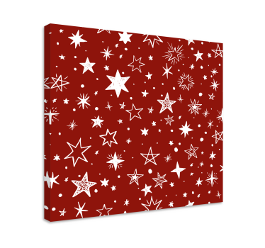 Quadro Decorativo de arte Estrela vermelha em aquarela - TenStickers