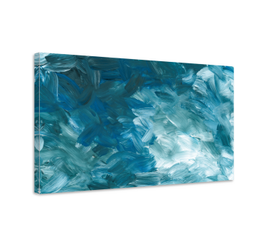 Quadro Decorativo para quarto Pincelada azul abstrata - TenStickers
