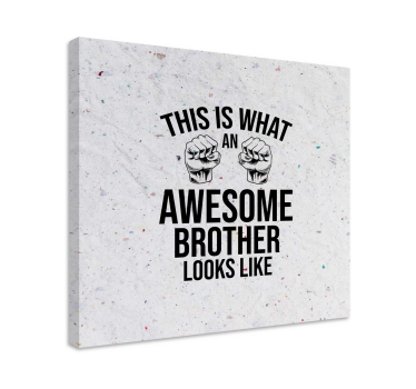 Quadro com letras frases incríveis para irmão - TenStickers