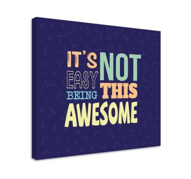 Quadro com letras não é fácil ser incrível - TenStickers