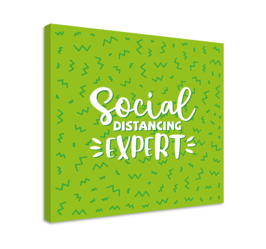 Quadro frase proclamação de distanciamento - TenStickers