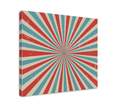 Quadro decorativo abstrato com design de padrão radiante - TenStickers