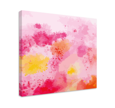 Quadro Decorativo para quarto Pincelada de acrílico colorido - TenStickers