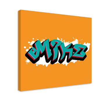 Quadro com o abecedário arte de letras estilosas - TenStickers