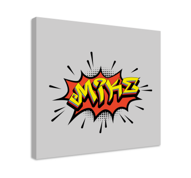 Quadro com o abecedário em estilo de letra de quadrinhos - TenStickers