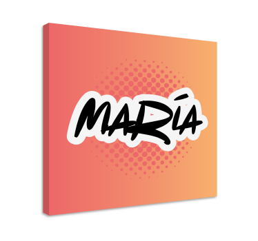 Quadro com o abecedário arte de nome personalizado - TenStickers