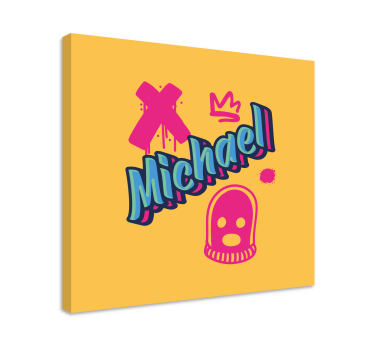 Quadro com o abecedário expressão em letras negras - TenStickers