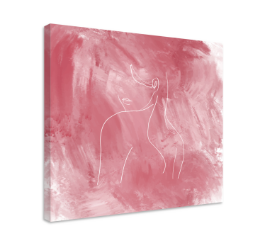Quadro de arte linha feminina abstrata - TenStickers