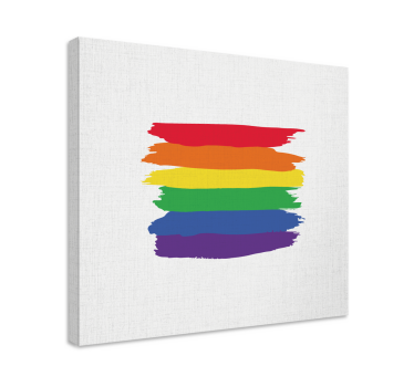Quadro vintage com design de listras ousadas - TenStickers