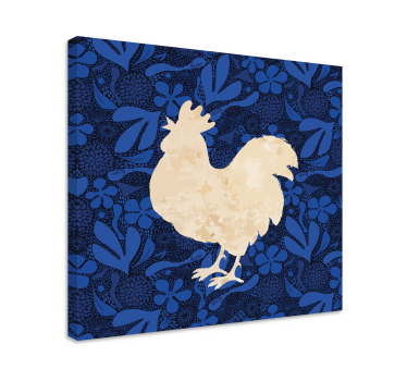 Quadro animais silhueta de galo - TenStickers