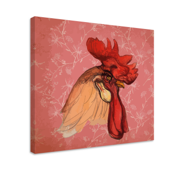 Quadro de pássaros com ilustração de galo - TenStickers