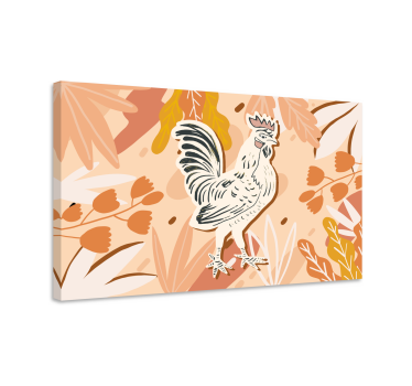Quadro animais retrato de galo encantador - TenStickers