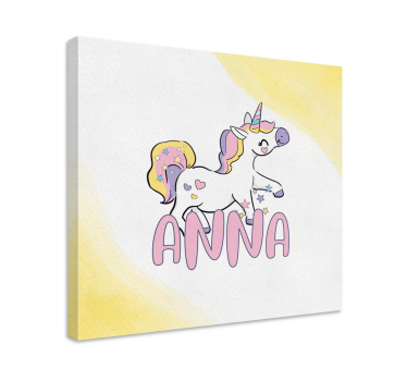 Quadro unicórnio personagem feliz - TenStickers