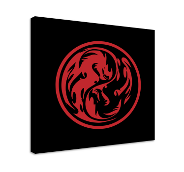 Quadro de dinossauro design de dragão dinâmico - TenStickers