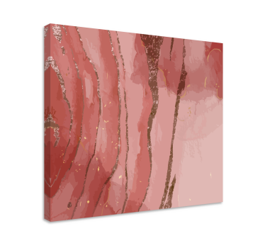 Quadro Decorativo abstrato padrões de rosas fluidas - TenStickers
