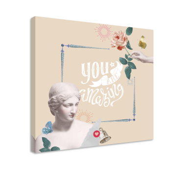 Quadro com letras você é incrível - TenStickers
