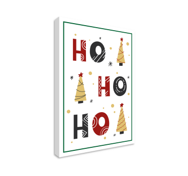 Quadro com letras alegria festiva - TenStickers