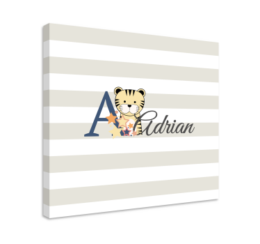 Quadro com gatos personagem tigre adrian - TenStickers