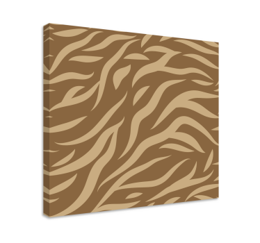 Quadro 3d com padrões de ondas estilizadas - TenStickers