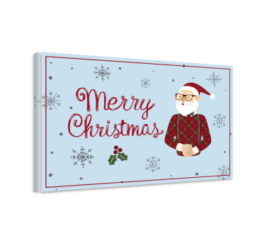 Quadro 3d alegria do papai noel - TenStickers