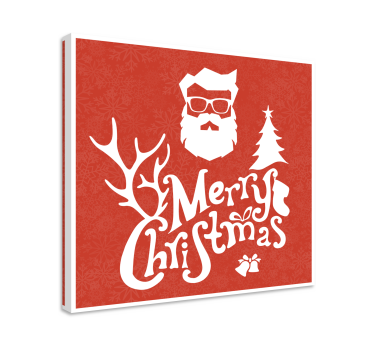 Quadro frase motivacional saudação de feliz natal - TenStickers