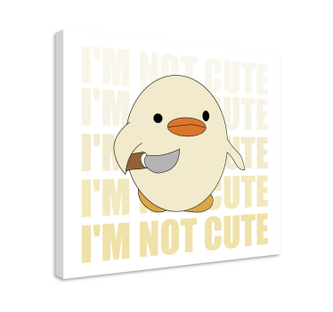 Quadro com gatos personagem pato fofo - TenStickers